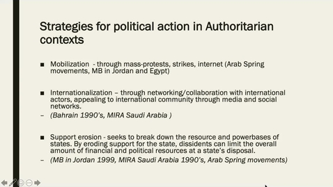 Thumbnail for entry POLS 4210 Module 3.2 Arab Spring Lecture A