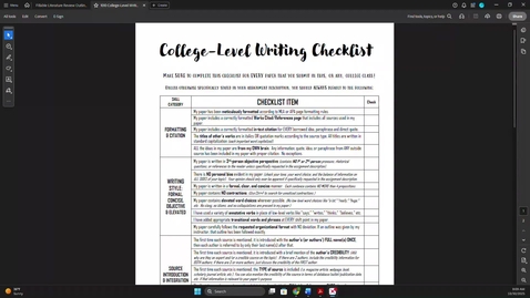 Thumbnail for Peer Review for Heading #1