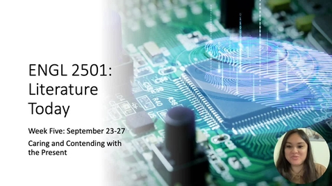 Thumbnail for ENGL 2501 Week Five Recording
