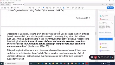 Thumbnail for ANTH1020: Lamarck and Stasis, Part 2 (New23)