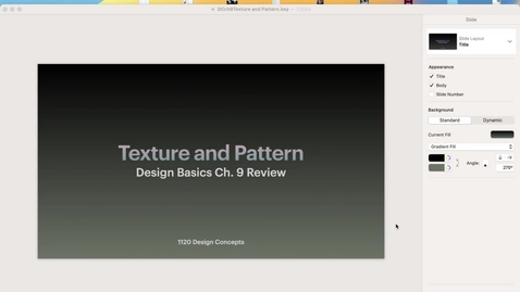 Thumbnail for Texture &amp; Pattern Lecture