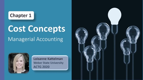 Thumbnail for ACTG 2020 - Chap 1  Video 1 - Managerial Accounting