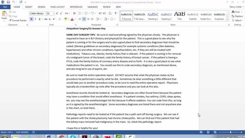 Thumbnail for Outpatient Surgery and GI Recorded Lecture