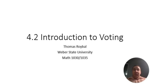 Thumbnail for entry ME 4.2-Introduction to Voting