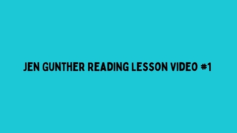 Thumbnail for Jen Gunther Reading Video 1