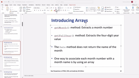 Thumbnail for Video 3 - Introduction to Arrays