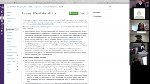 Thumbnail for Reviewing the Empirical Article Summary Assignment.mp4