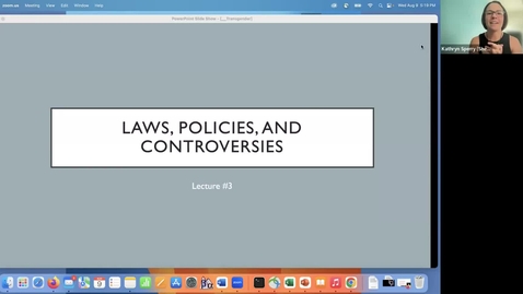 Thumbnail for entry Module 10 - Trans laws, policies, and controversies