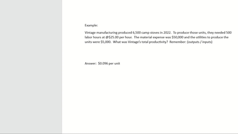 Thumbnail for Total productivity Final Exam video