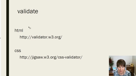 Thumbnail for Validate the HTML and the CSS