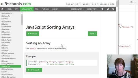 Thumbnail for entry The array sort method