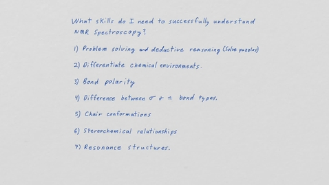 Thumbnail for entry Intro to NMR spect-edit