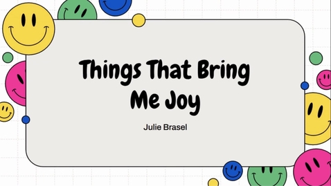 Thumbnail for Things That Bring Me Joy