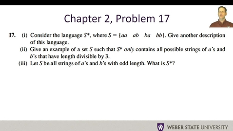 Thumbnail for CS 4110 - Chapter 2 Problem 17 (Learning Activity)