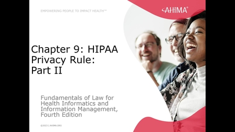 Thumbnail for entry HIPAA Privacy Rule Part II