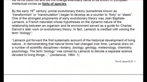 Thumbnail for ANTH 1020: 1st Midterm Mini Review, Lamarck's &quot;Subtle Fluids&quot; (SU22)