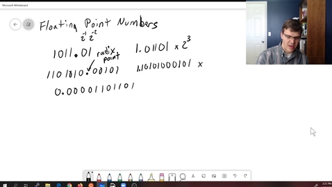 Thumbnail for entry 12 Floating point binary notation
