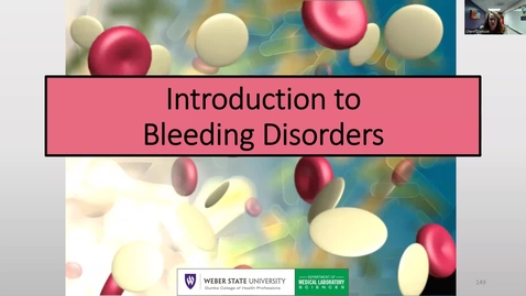Thumbnail for Unit 5 Lecture 5  Introduction to Bleeding Disorders and  Disorders of Primary Hemostasis