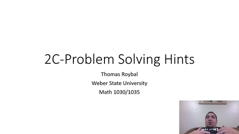 Thumbnail for entry 2C-Problem Solving ONL