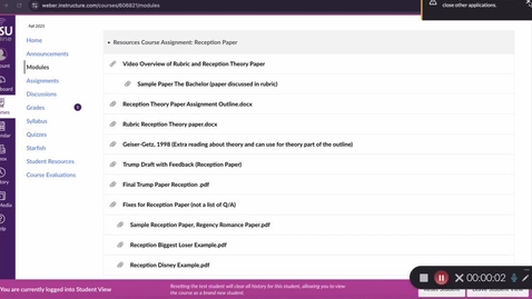 Thumbnail for Overview of Resources/Tips for Reception Theory Paper