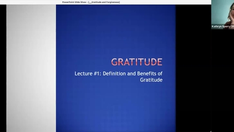 Thumbnail for entry Gratitude (lecture #1 overview)
