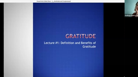 Thumbnail for Gratitude (lecture #1 overview)