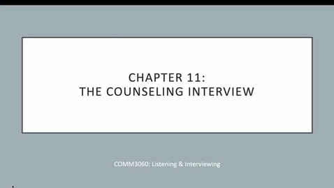 Thumbnail for Chapter 11 Lecture Video - Quiz