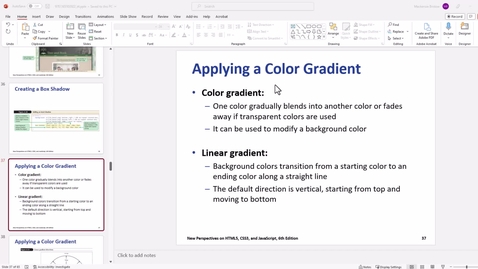 Thumbnail for Video 5 - Applying a Color Gradient