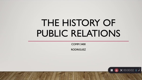 Thumbnail for Rodriguez - 3400 - Chapter 2 - PR History
