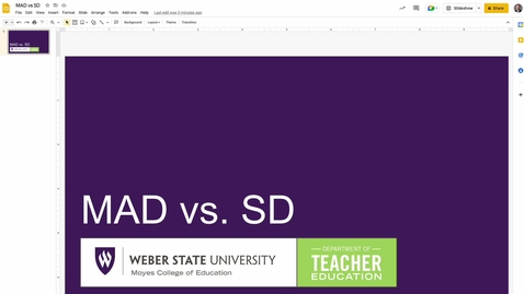 Thumbnail for MAD vs. SD