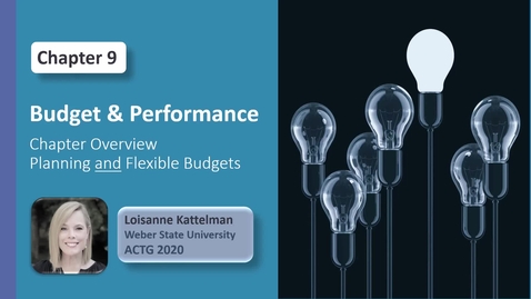 Thumbnail for ACTG 2020 - Chap 9  Video 1 - Planning &amp; flexible budgets