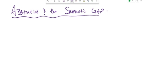 Thumbnail for CS 2810 ONL Week 1: Abstraction &amp; The Semantic Gap