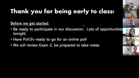 Thumbnail for Week 10 Tuesday class recording