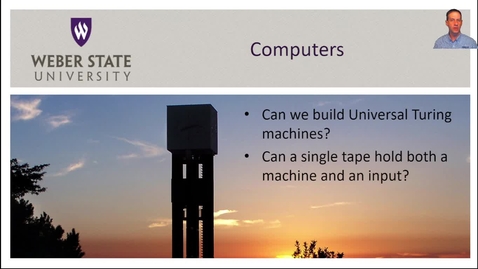 Thumbnail for CS 4110 - Chapter 23 Universal Turing Machines