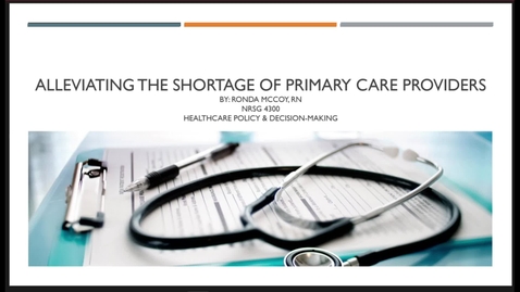 Thumbnail for 4300.McCoyRonda. AlleviatingTheShortageOfPrimaryCareProviders