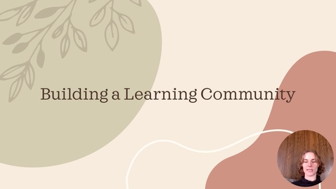 Thumbnail for Building a learning community