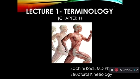 Thumbnail for entry Lecture 1- Terminology Recording
