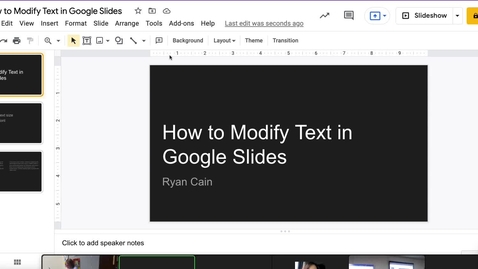 Thumbnail for entry SlidesText
