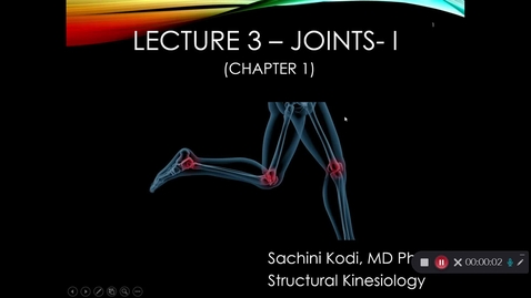 Thumbnail for Lecture 3- Joints Part 1 Recording