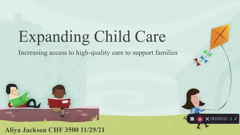 Thumbnail for entry Expanding Child Care - Advocacy Project