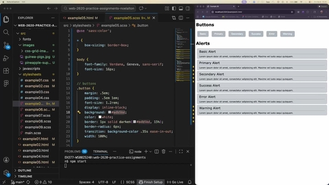 Thumbnail for 2620 - Sass Basics Lab - Partials and Variables