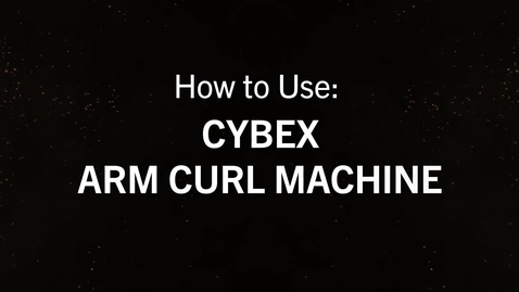Thumbnail for Cybex Arm Curl.mp4