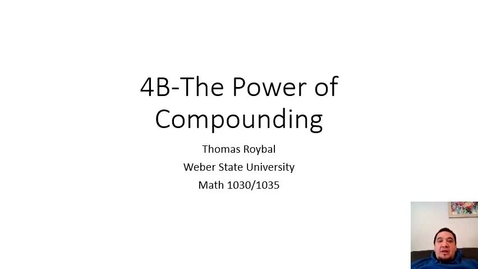 Thumbnail for entry 4B-The Power of Compounding Video