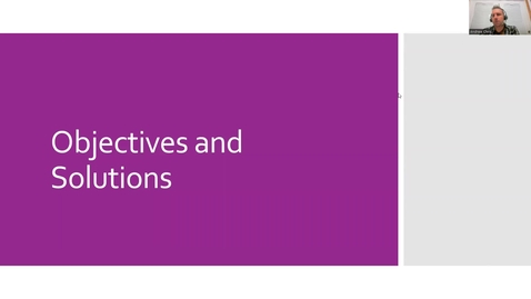 Thumbnail for Objectives and Solutions.mp4