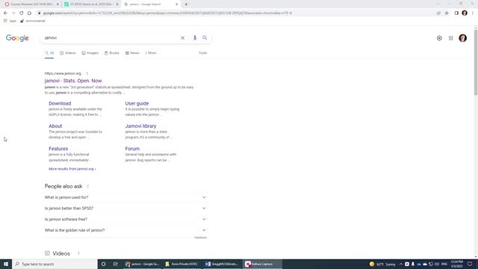 Thumbnail for Jamovi Installation and Introduction Tutorial (6 min) - March 3rd 2022