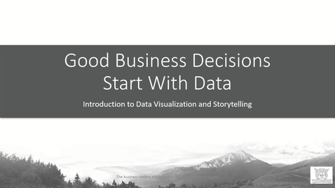 Thumbnail for Chapter 6 Video Introduction to Data
