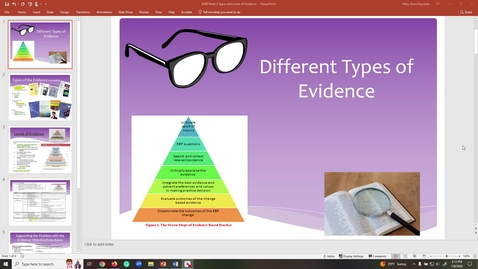 Thumbnail for entry Different Types of Evidence + websites