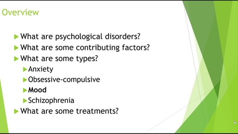 Thumbnail for Psychological Disorders and Treatments Part 2 - Quiz