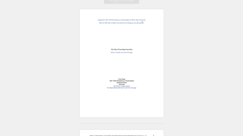 Thumbnail for Chicago Style Formatting for Final Paper