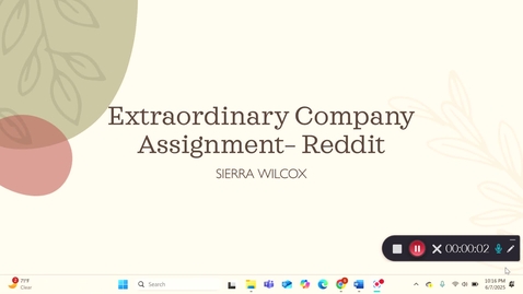Thumbnail for Extraordinary Company and Idea Project